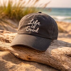 NWT Life is Good GRAY versatile baseball hat for Men/women Have 2 in stock